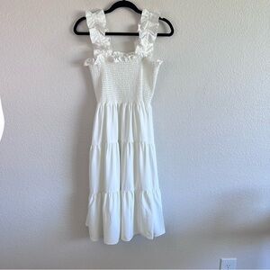 NWT Amanda Uprichard Women’s Adelene Ruched‎ Midi Dress